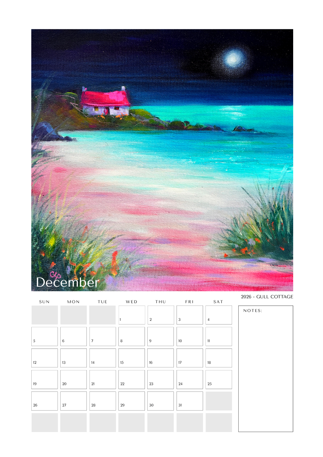2027 A4 CALENDAR - 10th Anniversary limited edition