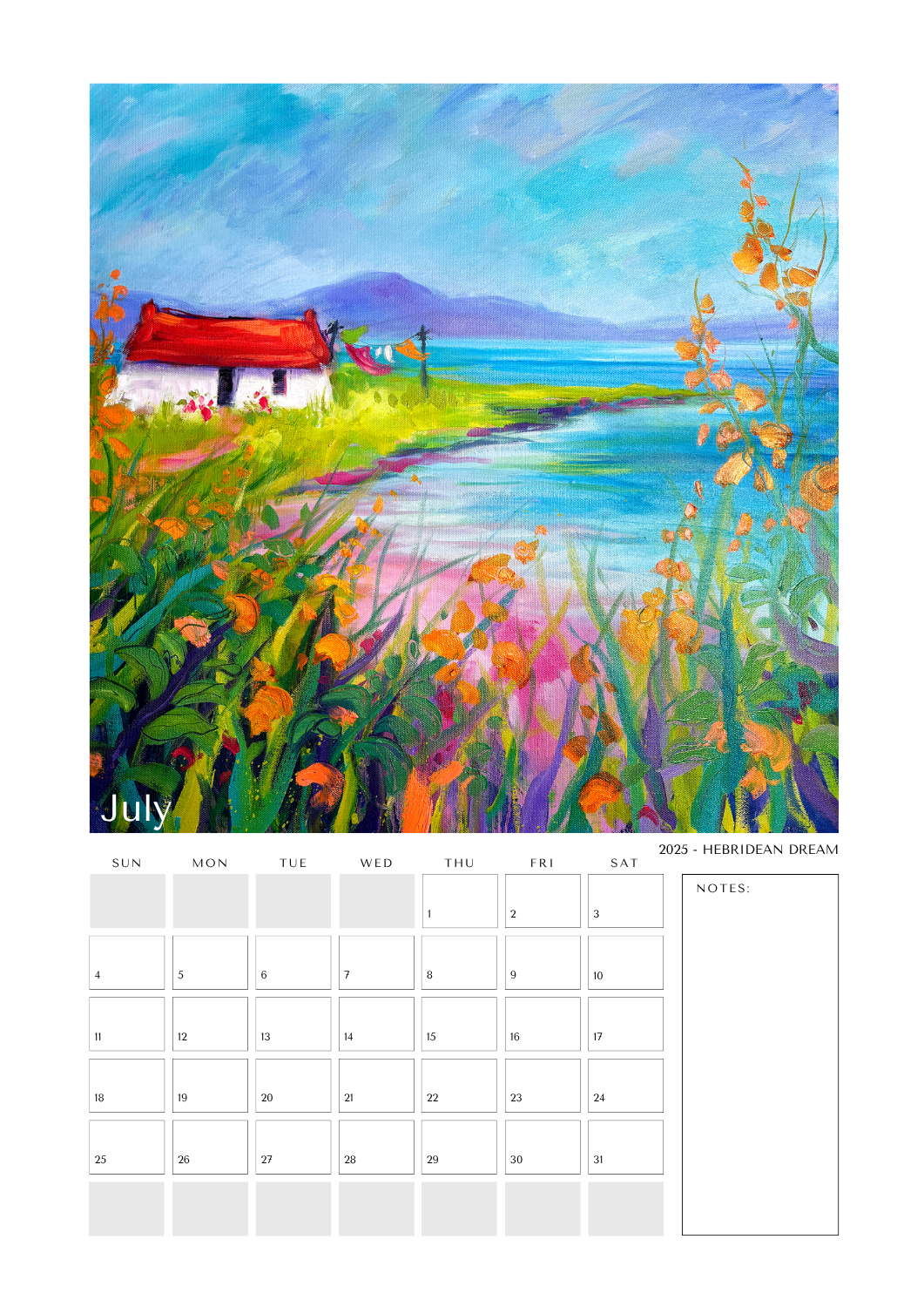 2027 A4 CALENDAR - 10th Anniversary limited edition