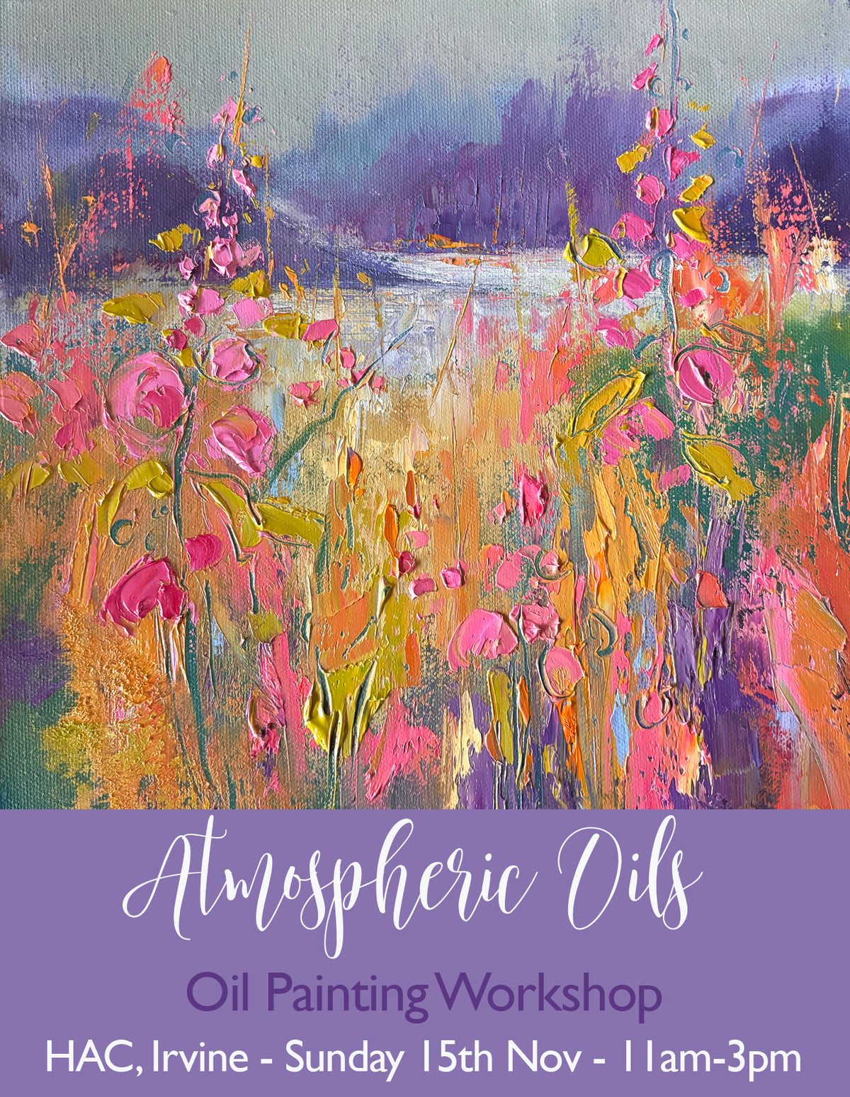 ATMOSPHERIC OILS riverscape painting workshop