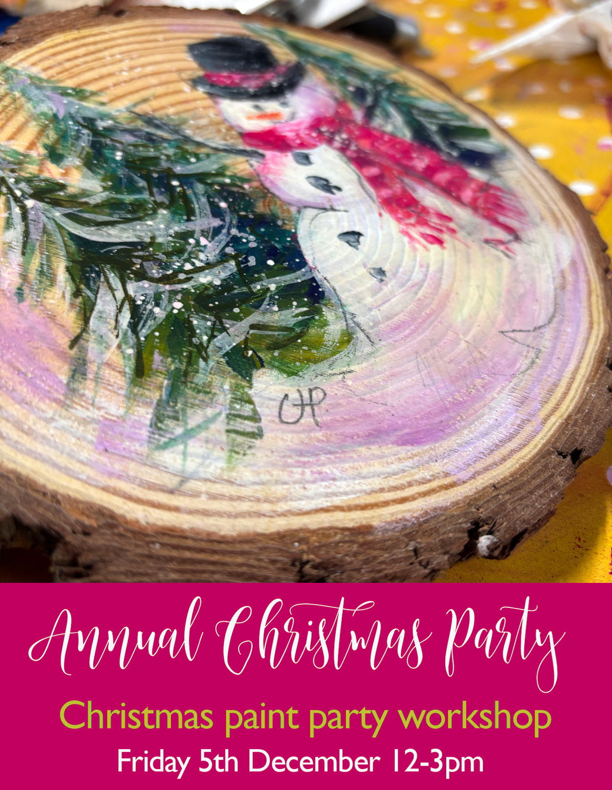 THE ANNUAL CHRISTMAS PAINT PARTY WORKSHOP - play, paint and be merry!