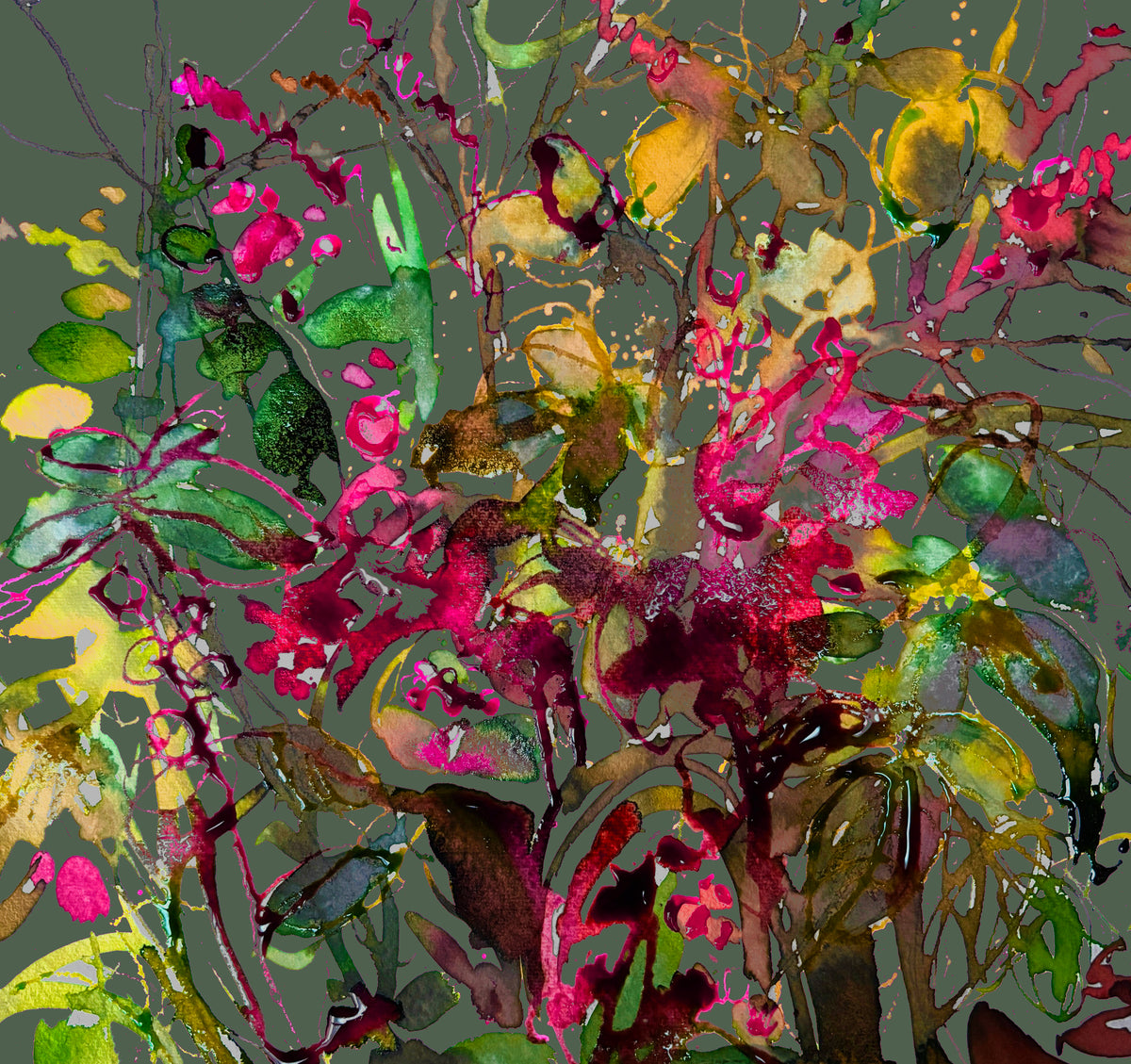 EDGE OF AUTUMN Fabric - 7 colours - FREE SHIPPING