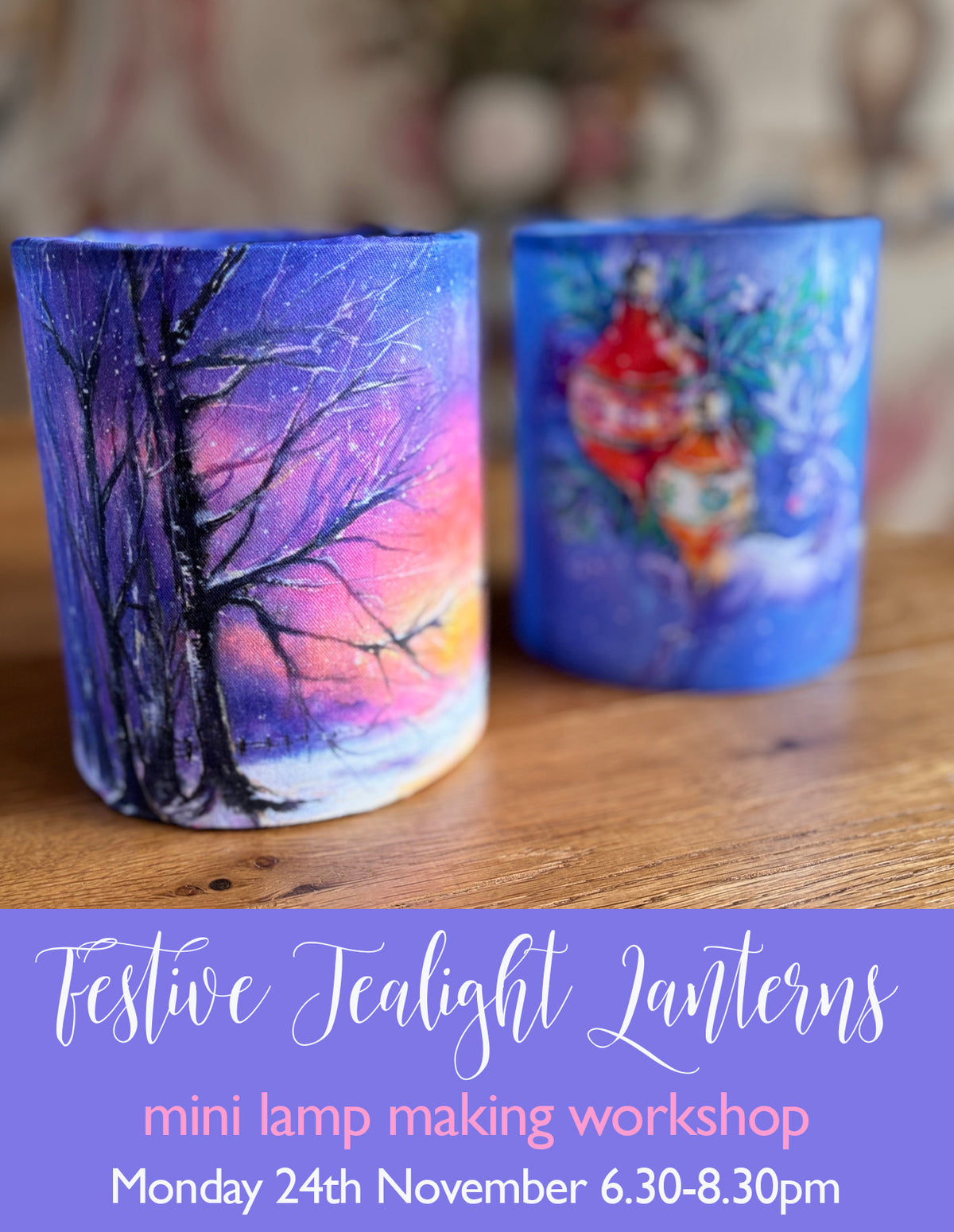 Festive Tea Light Lantern making workshop