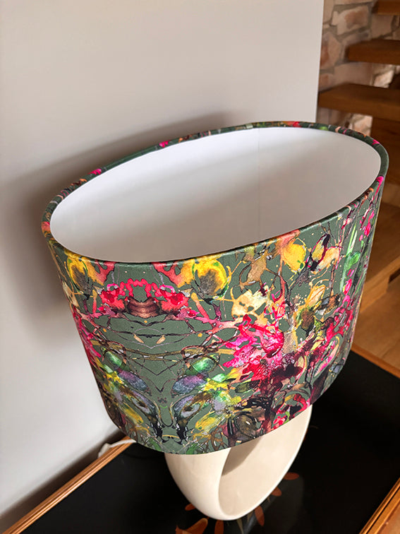 OVAL LAMPSHADE IN LIMITED EDITION GP GREEN