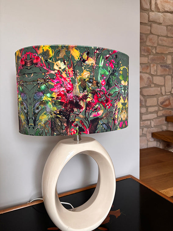 OVAL LAMPSHADE IN LIMITED EDITION GP GREEN