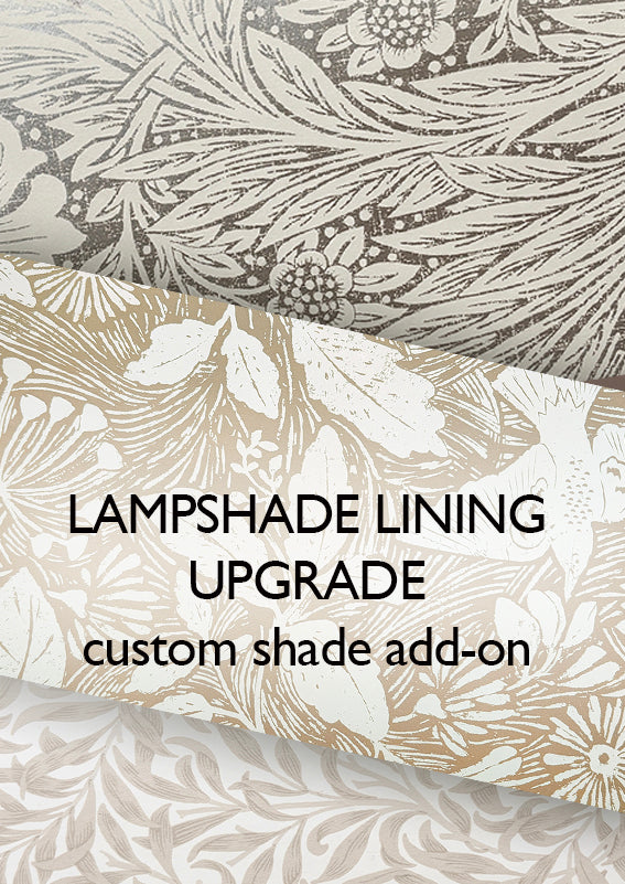 Lampshade Lining Upgrade - add-on option for custom shade orders