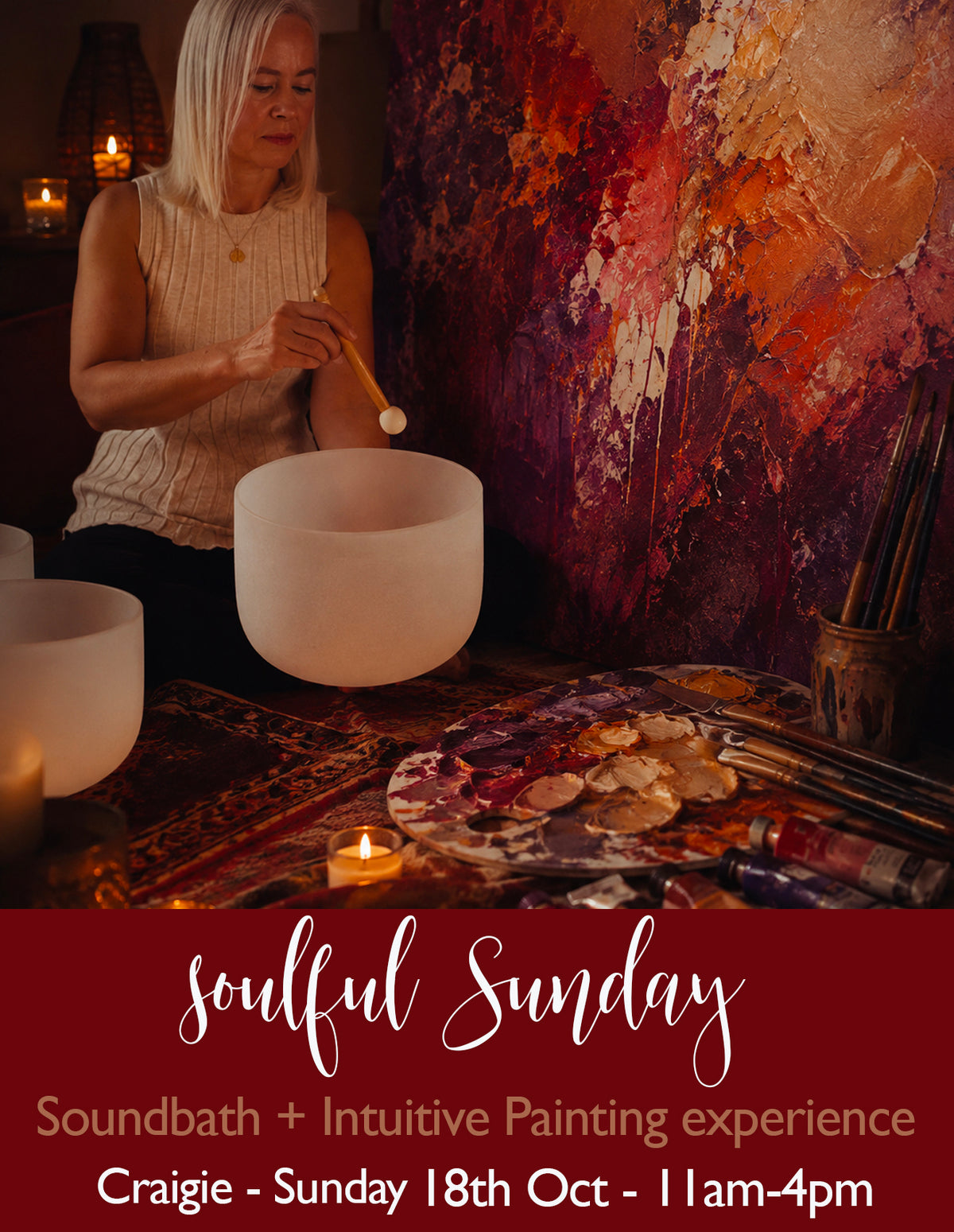 SOULFUL SUNDAY soundbath + intuitive painting experience