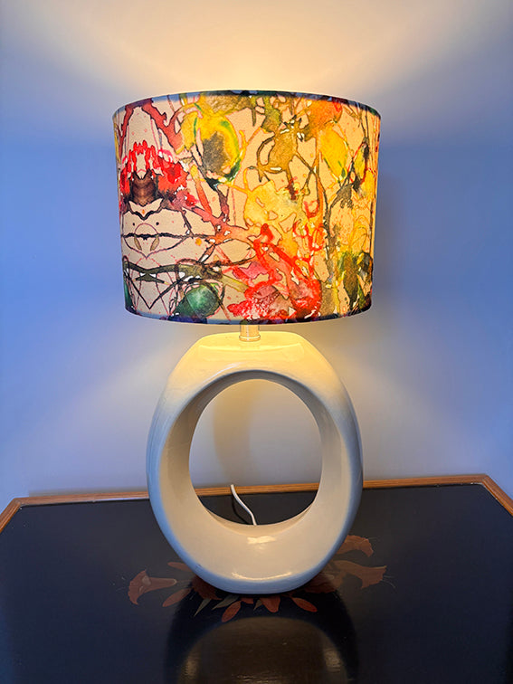 SOFT STONE 30cm DRUM LAMPSHADE
