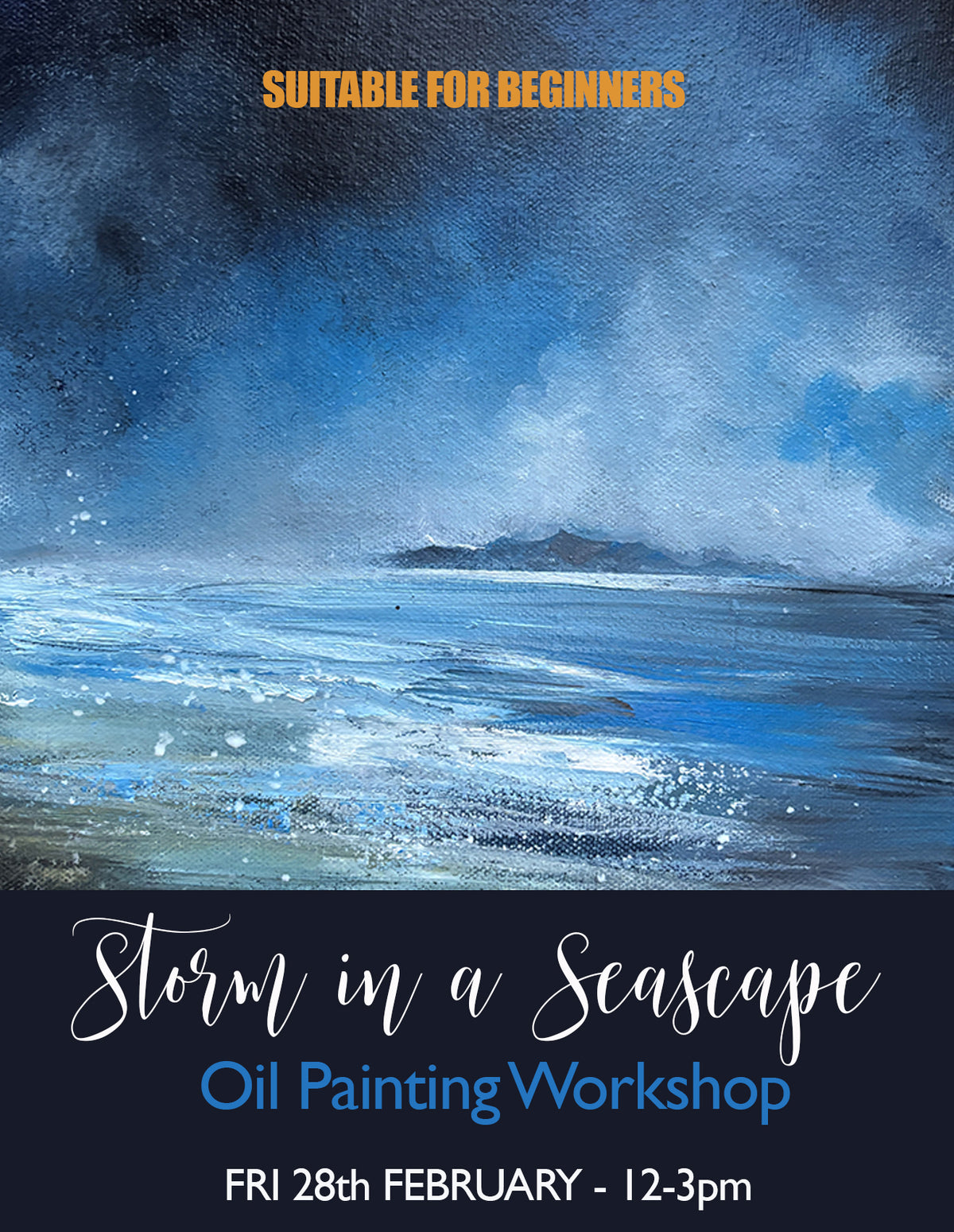 Storm in a Seascape - oil painting workshop