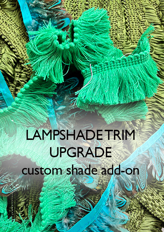 Lampshade Trim Upgrade - add-on option for custom shade orders