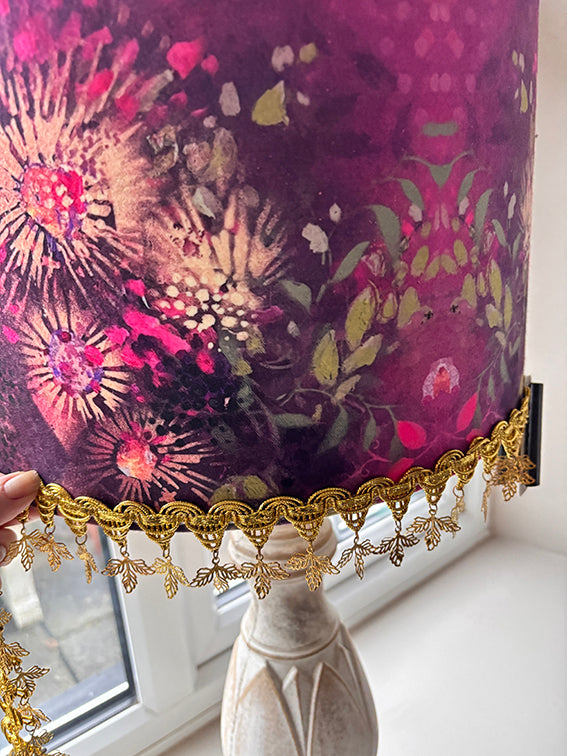 Custom Made velvet lampshades
