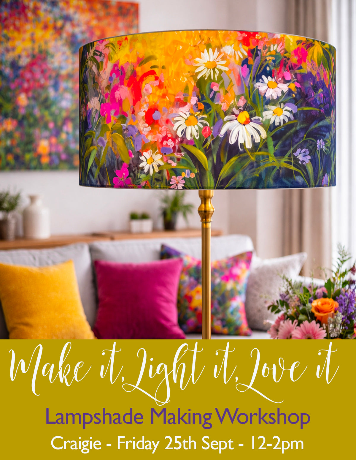 Make It, Light It, Love It! Lampshade making workshop