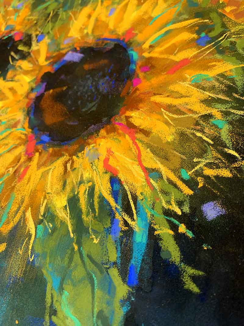 PASTEL, INK &amp; WATERCOLOUR CLASS: Sunflowers